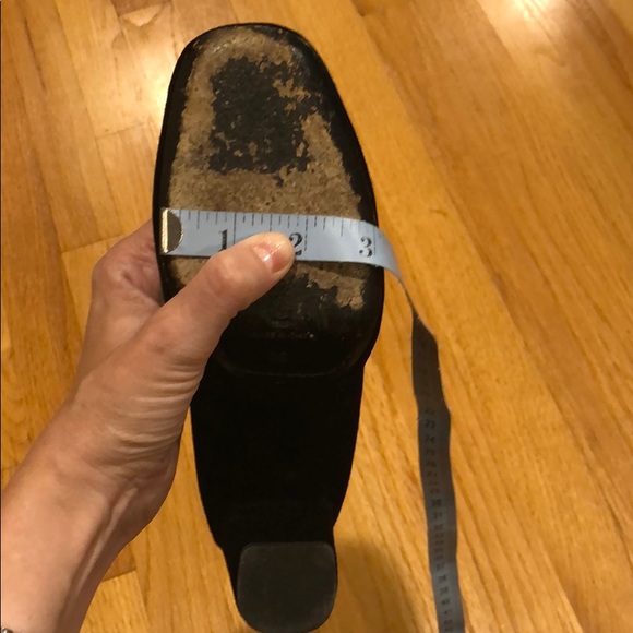 Dries Van Noten Velvet Black Block Heels 38M Euro - Picture 12 of 13